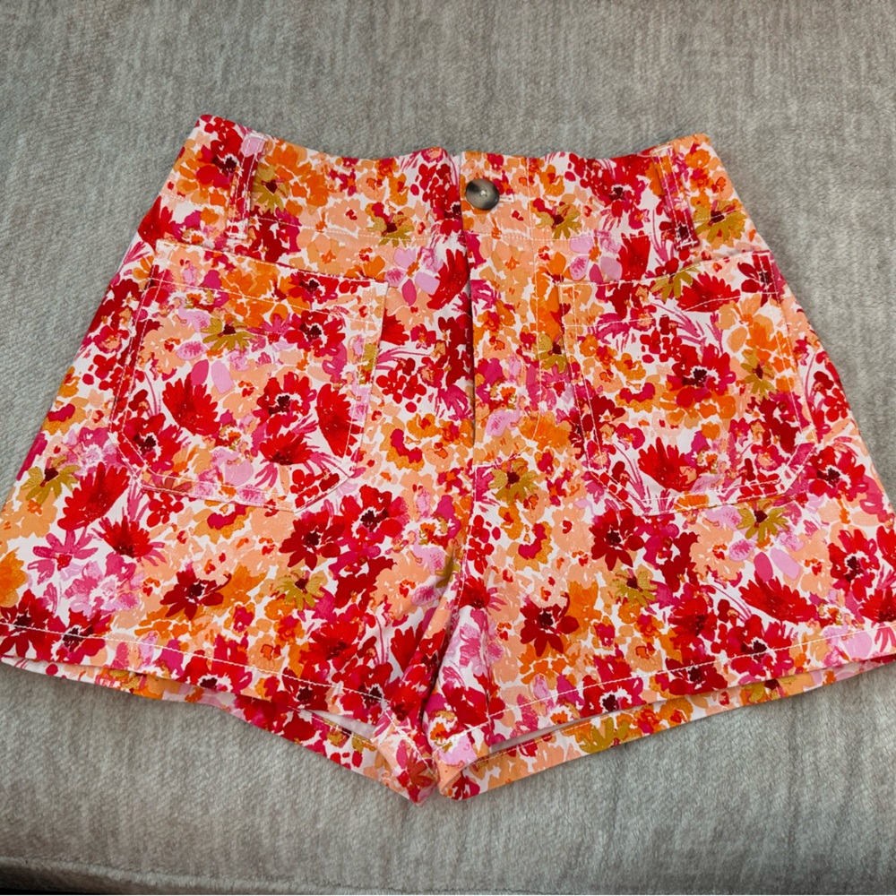 Floral Anthropologie Shorts